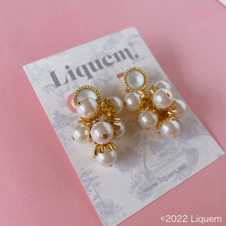 lily of the valley pearl earrings