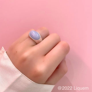 Dream dome ring (ice blue)