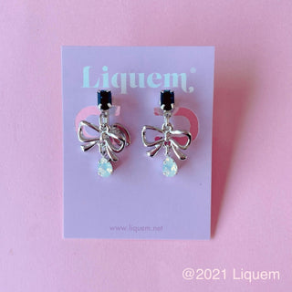 Liquem/Mini ribbon clip on earrings
