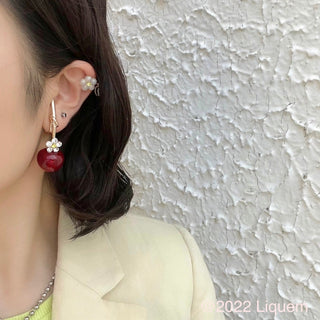 Liquem / Cherry &amp; Blossom earrings (RD)