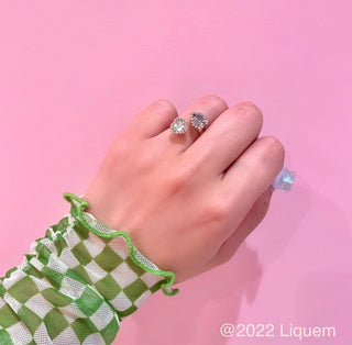 Liquem / Heart spiral ring (GRNxGRY)