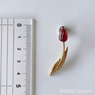 Liquem / Tulip earrings (red)