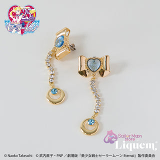 Sailor Moon store x Liquem / スーパーセーラーマーキュリーリボン・ピアス