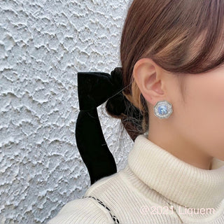 Liquem / Gem in GemBOX clip on earrings