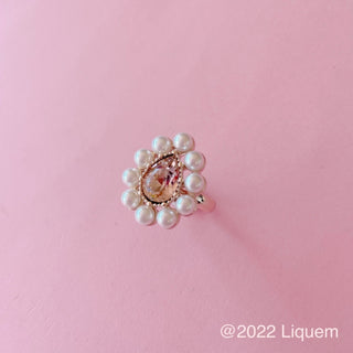 Liquem/Mini Portrait Drop Ring