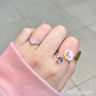 YUKI × Liquem / cut GEM ring