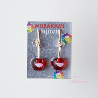 Murakami x Liquem / Cherry earrings