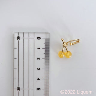 Liquem / mini mini cherry ear cuff(YEL)