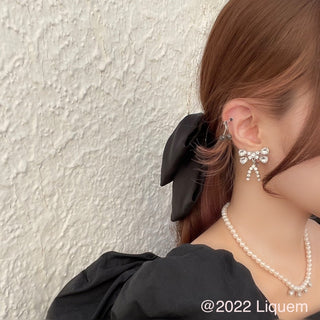 Liquem/Mini Ribbon Bijou earrings
