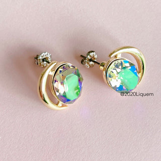 Liquem / Moon prism earrings