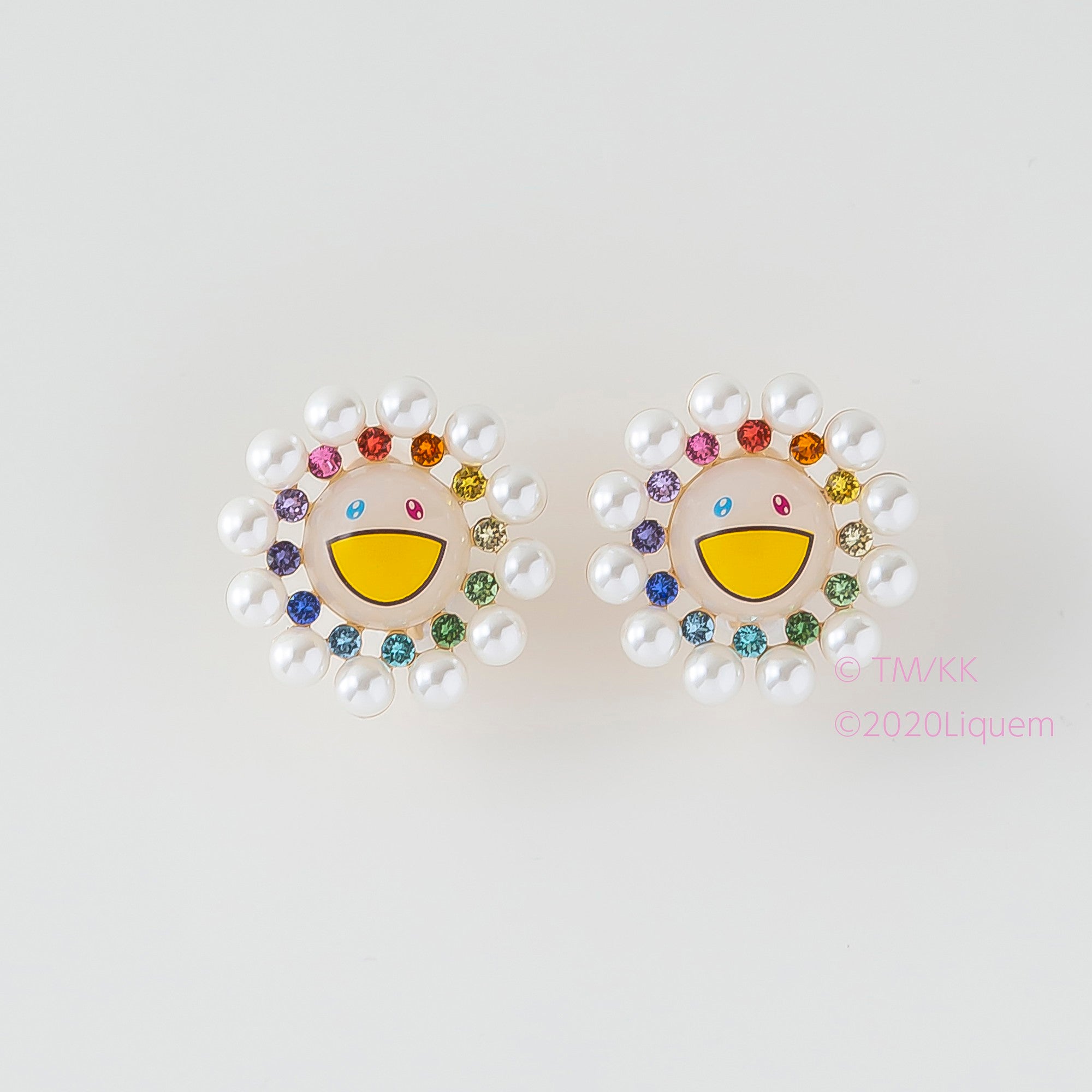 Liquem 村上隆 Flower Earrings 新品 イヤリング直径33mm重さ