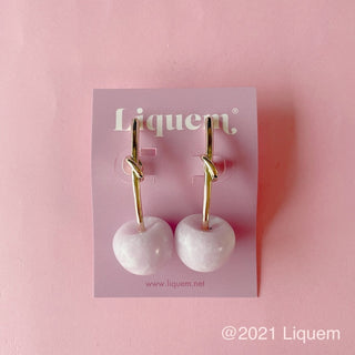 Liquem / Cherry earrings (Marble LV)