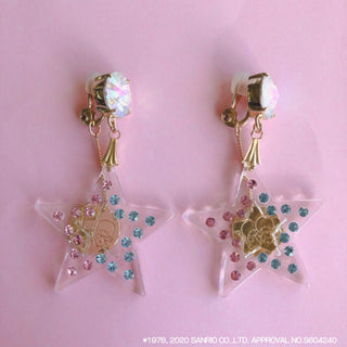 [clip on earrings] Little Twin Stars x Liquem / Kikirara clip on earrings