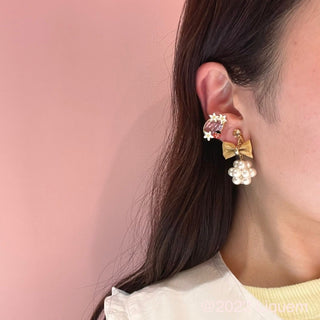 Liquem / Ladybug clip on earrings