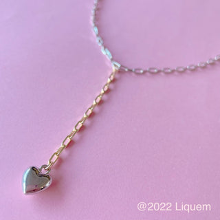 Liquem / Mini heart Y-shaped necklace