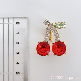 Liquem / big bijou cherry earrings