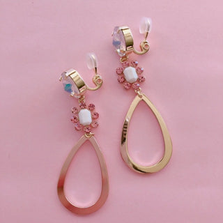Liquem / Edelweiss clip on earrings