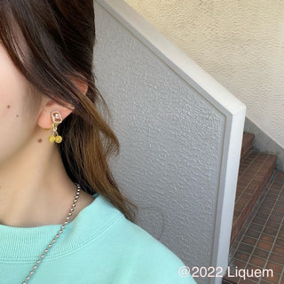 Liquem / mini mini cherry ear cuff(YEL)