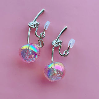 Cherry clip on earrings (PK Galaxy)