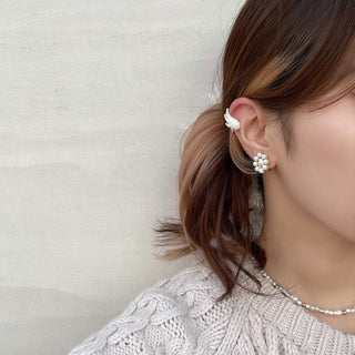 Shell bloom mini one earrings (GLD)