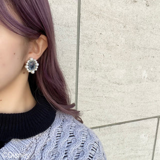 [Cinderella] Intaglio clip on earrings