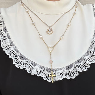 shell lace necklace