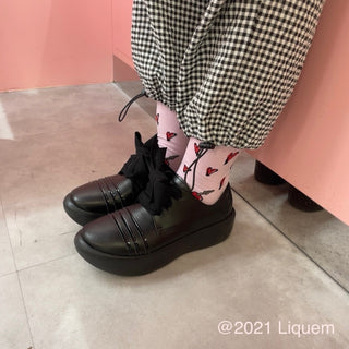 Josie's RUNWAY × Liquem / Heart socks (LV)