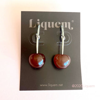 Liquem/kids cherry earrings (chocolate)