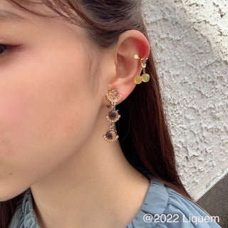 Liquem / mini mini cherry ear cuff(YEL)