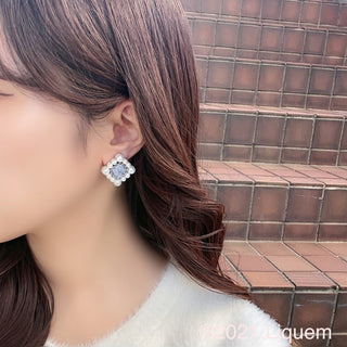 mimmam × Liquem / Portrait drop earrings (mam)