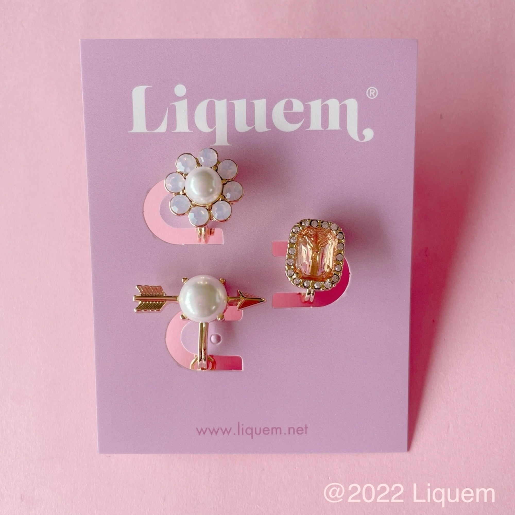 Liquem リキュエム ブルームミニoneピアス(ビタミン) - アクセサリー