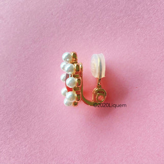 Liquem / mini one clip on earrings (maple)