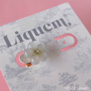Liquem / フラワーミニoneピアス(BL)
