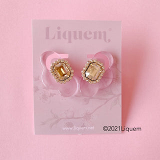 Liquem / passion fruit clip on earrings