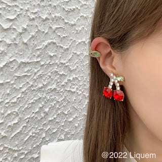 Liquem / big bijou cherry earrings