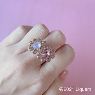 Liquem/Infinity Bloom Ring (Glass PK)