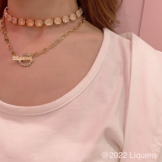 Liquem / LOGO necklace (GLD)