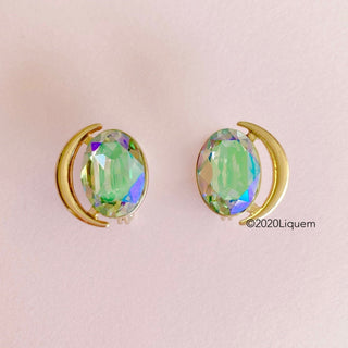 Liquem / Moon prism earrings