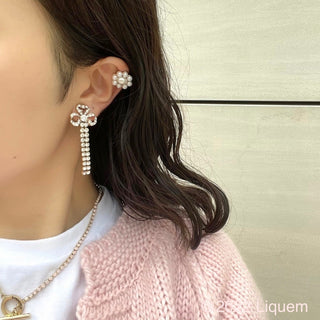 flapper ribbon earrings