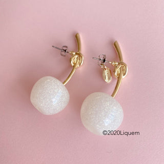 Liquem / Cherry earrings (WT lame)