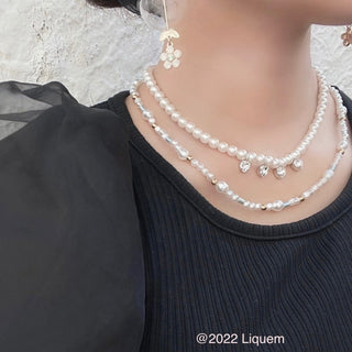 Liquem / Jewel pearl necklace