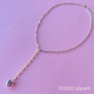 Liquem / Mini heart Y-shaped necklace