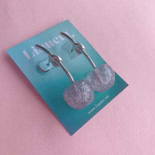 Liquem / Cherry earrings (LV lame)
