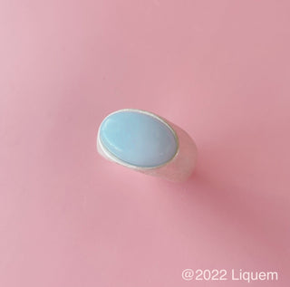 Dream dome ring (ice blue)