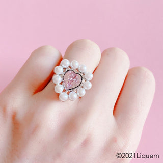 Liquem / Portrait Heart Ring (Grape)