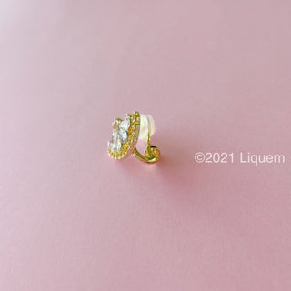 Liquem / lemon mini one clip on earrings