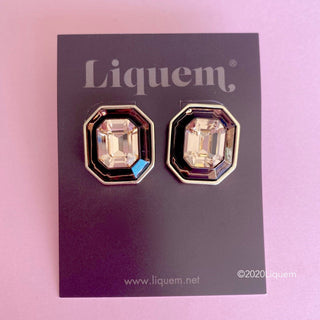 Liquem / Gem in Gem ・earrings (chocolate)