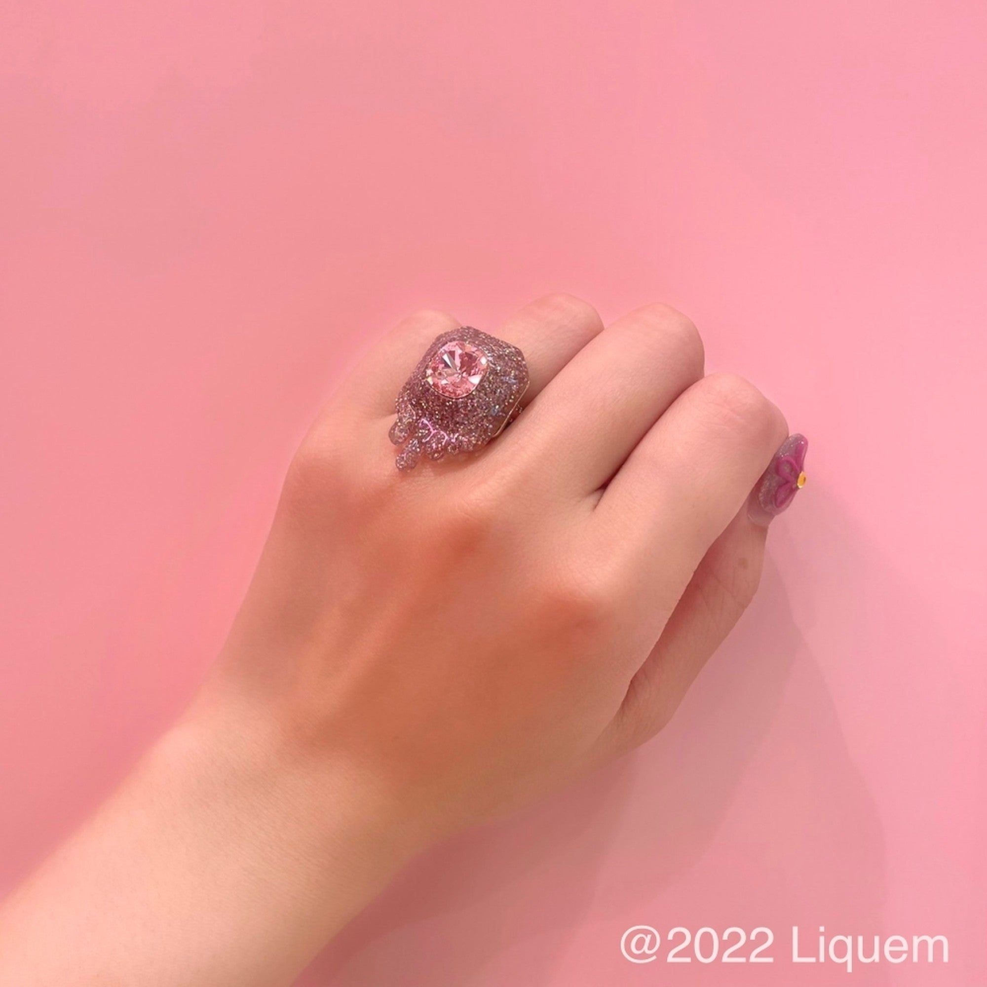 Liquem Gem in Gem シロップピアス・シロップリング セット-