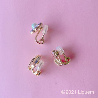 Liquem / Mini one set clip on earrings