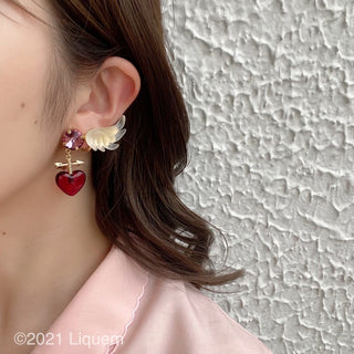 Liquem/LOVE clip on earrings